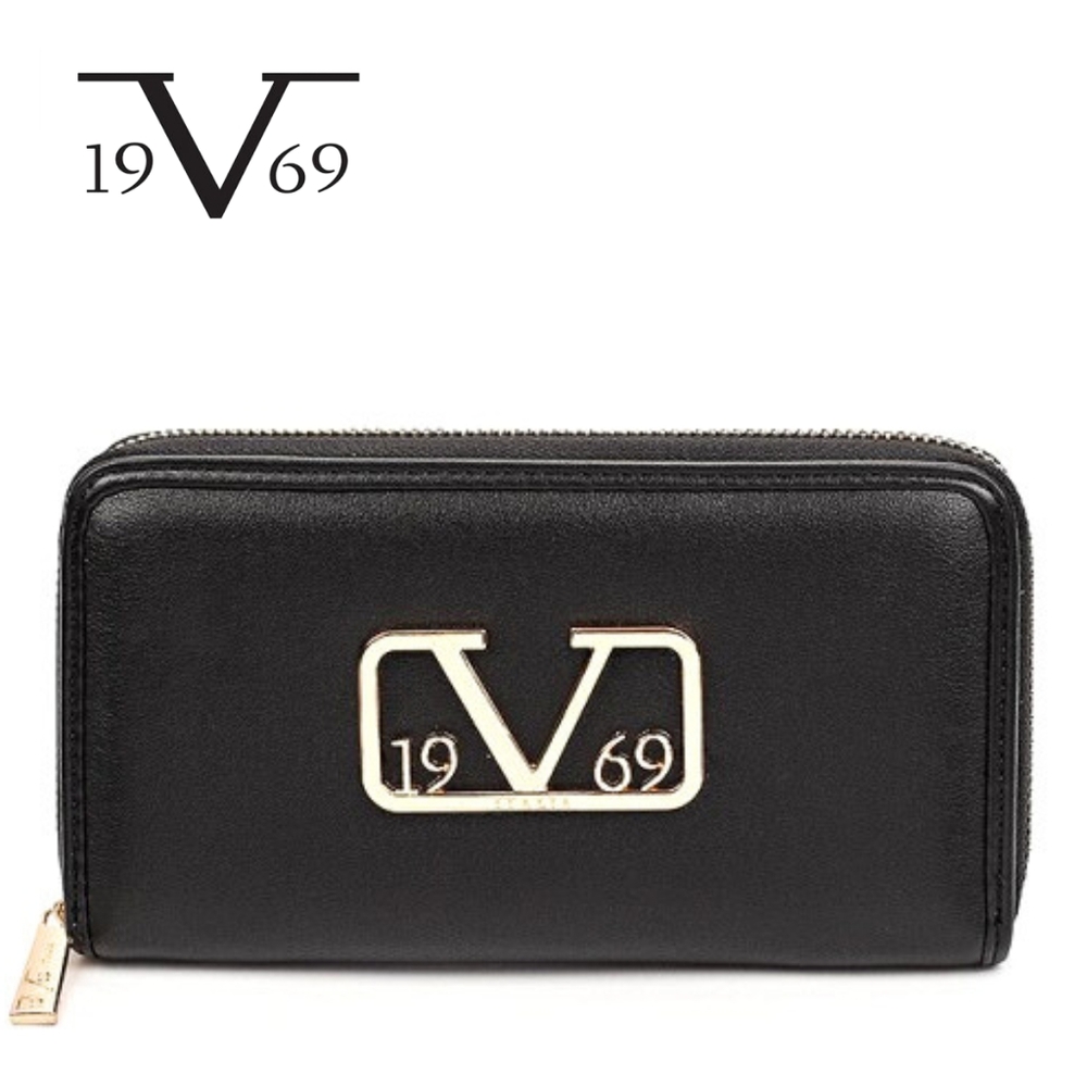ITALIA BY VERSACE 1969- Pilar Wallet - Black/Gold - Picture 4 of 6